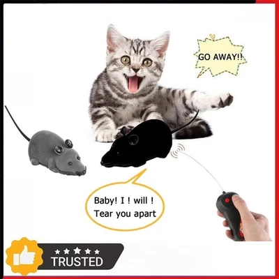 9'' Wireless Remote Control Rat Mouse MICE Cat Dog Pet Toy Christmas Kids Gift - Image 1 of 4