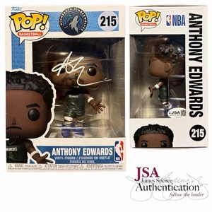 Anthony Edwards Signed Funko Pop #215 Statement Edition Jersey Auto ~ JSA COA - Picture 1 of 2