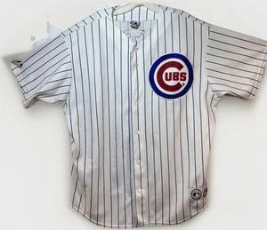 VTG 90s Era Majestic Chicago Cubs Kerry Wood Pinstripe #34 Genuine MLB Jersey XL - Picture 1 of 15