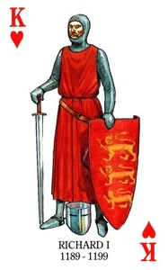 Ricardo I, monarquía de cartas de la realeza británica - Imagen 1 de 2