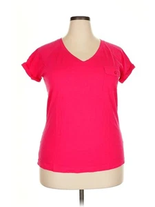Lands' End Women Pink Active T-Shirt 18 Plus - Picture 1 of 4