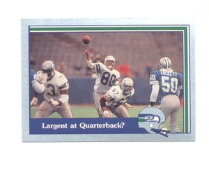 1989 Pacific Steve Largent at Quarterback Seattle Seahawks Karte - Bild 1 von 1