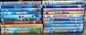 Kids Family DVD Lot 20 Movies Nick Jr Dora Land Before Time Disney Rio Rugrats - Imagen 1 de 3