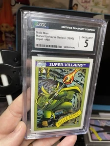 1990 MARVEL UNIVERSE UNIVERSE, Mole Man! CGC 5, TCG, CCG Vintage Card, Villain - Picture 1 of 7