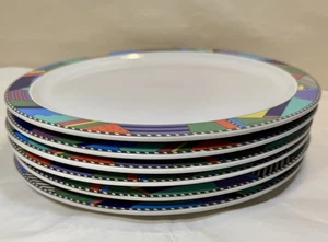 Set Of 6 Rosenthal Barbara Brenner METROPOL New Wave Dinner Plates - Flawless - Bild 1 von 5