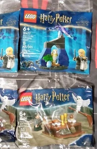 2 NEW LEGO Harry Potter Sets Hedwig Owl Mini Fig D 30420 & 30677 Draco Forbidden - Picture 1 of 3