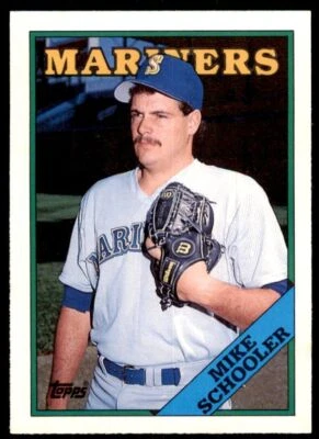 1988 Topps Traded Mike Schooler Baseball Cards #105T - Image 1 of 2