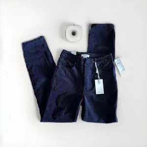 Good American Good Classic Corduroy Slim Straight Leg Pants Size 25 MSRP $139.00 - Picture 1 of 5