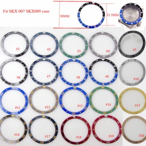 high quality 38MM*31.5MM flat ceramic black blue insert fit SKX007 SKX009 model - Picture 1 of 32