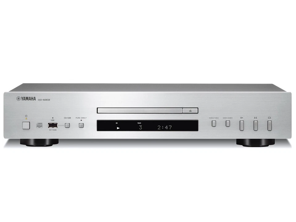 YAMAHA CD-S303 Single-disc CD Player Silver with Box Japan NEW - Image 1 of 4