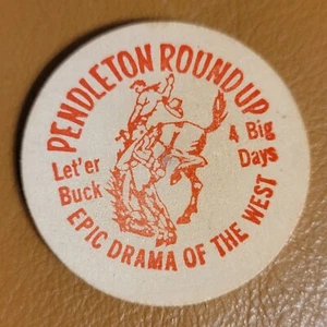 Pendleton de madera de níquel redondo Happy Canyon concurso Let'er Buck - Imagen 1 de 5