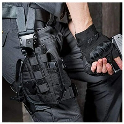 Military Army Tactical Pistol Gun Molle Belt Holster Right Handed Pistol Holster - Image 1 of 4