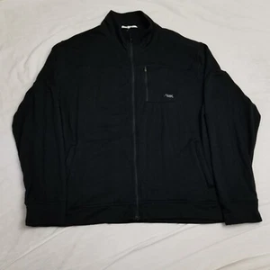 Mountain Khakis Jacket Mens XL Black Merino Wool Full Zip Hiking Outdoor Sweater - Picture 1 of 9