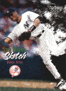 1998 SkyBox Dugout Axcess #124 Derek Jeter 7TH ~ Yankees! ~ 7th Inning Sketch - Picture 1 of 1
