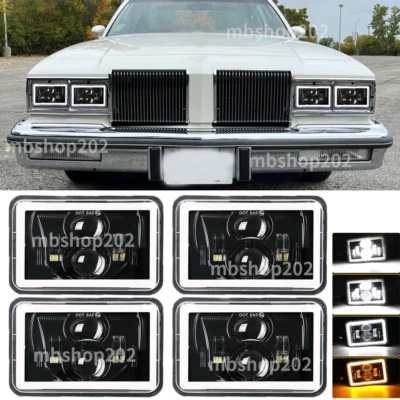 Faros LED 4x6" haz alto/bajo aptos Oldsmobile Cutlass Supreme 1980-1988 4 un. Foto 1 de 4