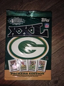 2005 Topps XXL 8"x10" 4 Card Team Set Aaron Rodgers Rookie RC Green Bay Packers - Picture 1 of 4