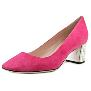 Neue Kate Spade Danika Too elegante Pumps mit Nieten und Blockabsatz – rosa Wirbel, 8,5 M - Bild 1 von 1