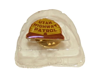 VTG Mini State Police Badge Utah Highway Patrol Helmet Hat Lapel Pin New NOS - Picture 1 of 1