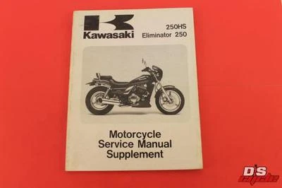 KAWASAKI ELIMINATOR 250 250HS MOTORCYCLE SERVICE MAN SUPP #99924-1093-52 1988-91 - Image 1 of 4