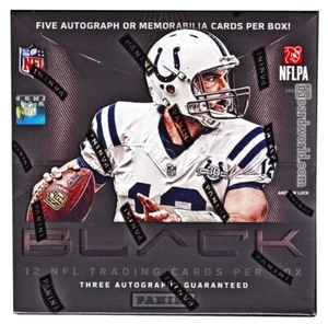 (1) FACTORY SEALED 2013 NFL Panini Black Football Hobby Box 5 Autos/Mem Rookie - Picture 1 of 1