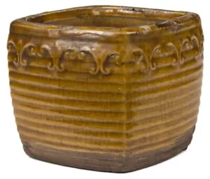 Swan Creek "ROASTED ESPRESSO" 9 Oz., 45+ Hour Candle in Square Pottery - Picture 1 of 3