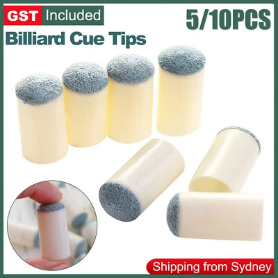5/10Pcs Push On Pool Snooker For Billiard Cue Tips Head Cover 12mm Protect Tips  - image 1 of 4