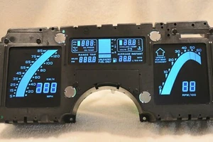 1984-1989 Corvette Dash Cluster monochrome BLUE color lens LED upgrade kit - Picture 1 of 2