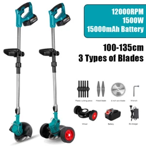 1500W Kabelloser Rasentrimmer Elektrischer Rasenmäher Mit 15000mAh 18V-21V Akku - Bild 1 von 21