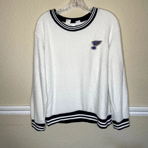 NHL St.Louis Blues Women's M Pull Over Sweat Shirt Fleece Super Soft Cover