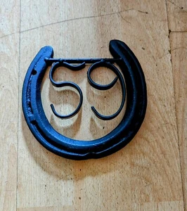Handmade Number 59 Rustic Metal Lucky Good Lucky Horse Shoe House Door Number - Picture 1 of 1