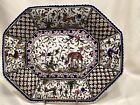 Portugal Hand Painted Plate Deer and Birds Blue Bird Decorative
