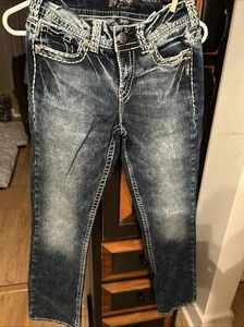 Silver Jeans Suki Fluid Mid Slim Boot W27/L31 Medium Wash Jeans NWOT - Picture 1 of 10