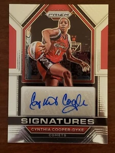 Cynthia Cooper-Dyke 2023 Panini Prizm WNBA Signatures Auto SG-CCD Houston Comets - Picture 1 of 2