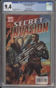 SECRET INVASION #3 - CGC 9.4 - DYNAMIC FORCES MEL RUBI VARIANT - W/DF COA - Picture 1 of 2