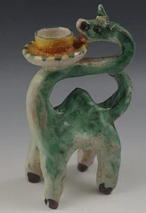 DONKEY ART DECO VINCENZO PINTO VIETRI CANDLEHOLDER CANDLESTICK ANTIQUE #72 - Picture 1 of 6