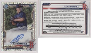 2021 Bowman Chrome Prospect Speckle Refractor /299 Aldo Ramirez #CPA-ARA Auto