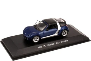 MERCEDES SMART CAR ROADSTER COUPE C452 STAR BLUE 1:43 MINICHAMPS (DEALER MODEL) - Picture 1 of 7