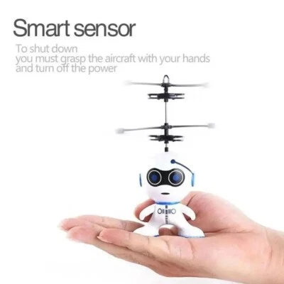 Flying Robot MiniDrone Rechargeable Flying Toys for Boys Age 3 4 5 6 7 Year Kids - Image 1 of 4