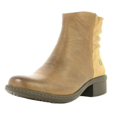Botas Bogs Carly bajas de cuero con cremallera impermeables dos tonos marrón para mujer 9,5 EU 39 Foto 1 de 4
