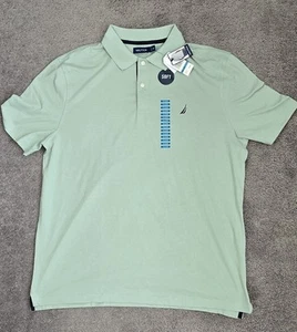 Nautica Short Sleeve Shirt Men's XXL Green NWT Polo Pickleball Golf Casual - Picture 1 of 9