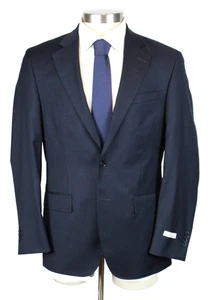 Peter Millar Suit 40 R Mens Solid Navy Blue Solid Wool 2 Piece Two Button Canada - Picture 1 of 15