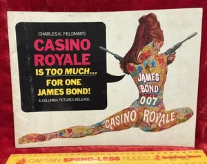 VINTAGE 1967 JAMES BOND 007 CASINO ROYALE ORIGINAL MOVIE PROGRAMME PHOTO BOOK!!! - Picture 1 of 18