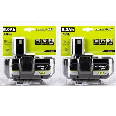 2PACK 5.0Ah For RYOBI 18V Battery One Plus High Capacity P108 Lithium-Ion P102 - Image 1 of 4