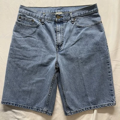 Men's Jean Shorts 34"Faded Glory USA Denim Light Wash Vintage - Image 1 of 4