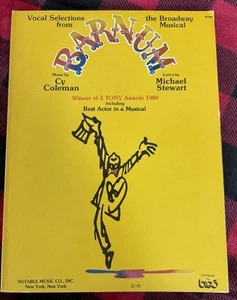Selecciones vocales de Barnum el libro de música musical de Broadway (1980) - Imagen 1 de 6
