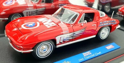 Maisto 1/18 Scale Diecast 36002 - 1965 Chevrolet Corvette - Captain America - Image 1 of 4