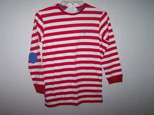 Beaufort Bonnet Boutique Boys Top Shirt Size 8 Red White Striped NWT - Picture 1 of 5