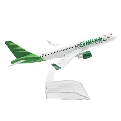 1/400 Aircraft Indonesia Citilink A320 Alloy Plane Model Airplane Collection f - Image 1 of 4