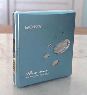 Walkman Sony MZ-E520 MDLP (azul verde azulado) - TOTALMENTE PROBADO CON DISCOS, FUNCIONA Foto 1 de 4