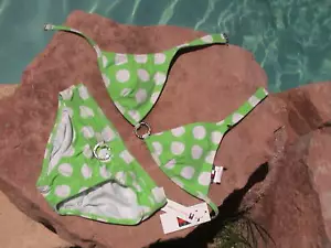 TOMMY HILFIGER BLING GREEN BEACH BIKINI NEW JUNIORS XS - Picture 1 of 1